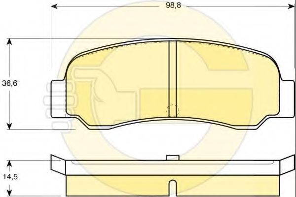 GIRLING 6102099 Тормозные колодки для MITSUBISHI LANCER (Митсубиши/митсубиси Ланcэр) GIRLING 6102099 Тормозные колодки для MITSUBISHI LANCER (Митсубиши/митсубиси Ланcэр)