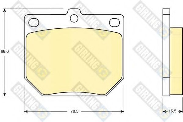 GIRLING 6102329 Тормозные колодки для TOYOTA CORONA (Тойота/тоета Cорона) GIRLING 6102329 Тормозные колодки для TOYOTA CORONA (Тойота/тоета Cорона)