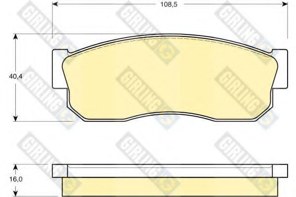 GIRLING 6102889 Тормозные колодки для NISSAN SENTRA I (Ниссан Сэнтра и)