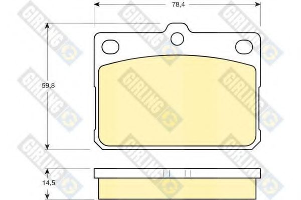 GIRLING 6102959 Тормозные колодки для MITSUBISHI GALANT (Митсубиши/митсубиси Галант) GIRLING 6102959 Тормозные колодки для MITSUBISHI GALANT (Митсубиши/митсубиси Галант)