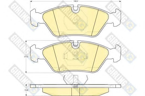 GIRLING 6102982 Тормозные колодки для BMW (Бмв) GIRLING 6102982 Тормозные колодки для BMW (Бмв)