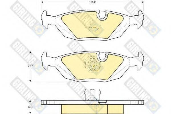 GIRLING 6102992 Тормозные колодки для BMW (Бмв) GIRLING 6102992 Тормозные колодки для BMW (Бмв)