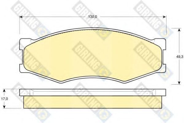 GIRLING 6103189 Тормозные колодки для NISSAN (Ниссан) GIRLING 6103189 Тормозные колодки для NISSAN (Ниссан)