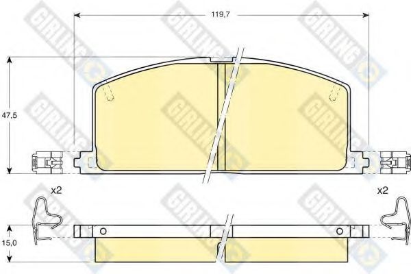 GIRLING 6103239 Тормозные колодки для TOYOTA PASEO (Тойота/тоета Пасэо) GIRLING 6103239 Тормозные колодки для TOYOTA PASEO (Тойота/тоета Пасэо)