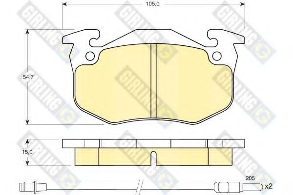GIRLING 6103283 Тормозные колодки для RENAULT SUPER 5 (Рено Супэр 5) GIRLING 6103283 Тормозные колодки для RENAULT SUPER 5 (Рено Супэр 5)
