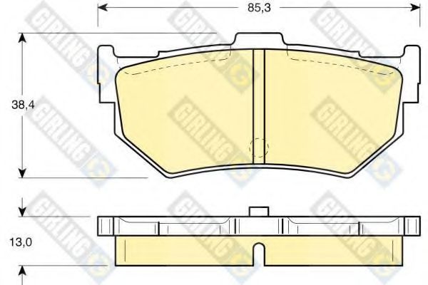 GIRLING 6103729 Тормозные колодки для HONDA ACCORD II (Хонда Аccорд 2) GIRLING 6103729 Тормозные колодки для HONDA ACCORD II (Хонда Аccорд 2)