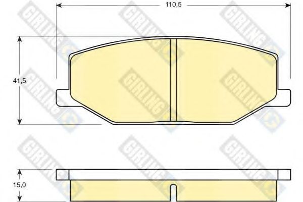GIRLING 6103839 Тормозные колодки для SUZUKI JIMNY SIERRA (Сузуки Жимнъ сиэрра) GIRLING 6103839 Тормозные колодки для SUZUKI JIMNY SIERRA (Сузуки Жимнъ сиэрра)