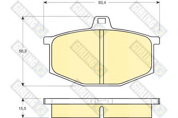 GIRLING 6104051 Тормозные колодки для RENAULT LE CAR (Рено Лэ cар) GIRLING 6104051 Тормозные колодки для RENAULT LE CAR (Рено Лэ cар)
