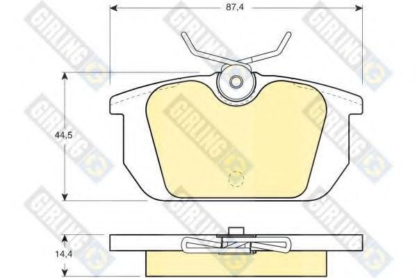GIRLING 6104661 Тормозные колодки для FIAT TEMPRA (Фиат Тэмпра) GIRLING 6104661 Тормозные колодки для FIAT TEMPRA (Фиат Тэмпра)