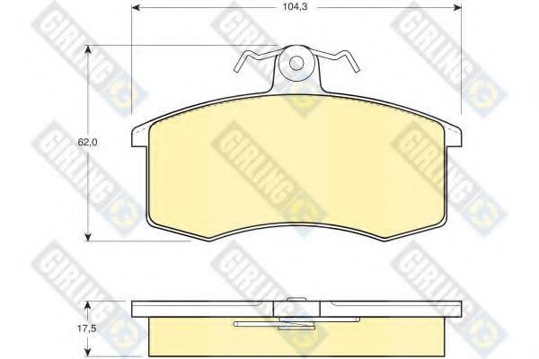 GIRLING 6104691 Тормозные колодки для ZAZ (Заз) GIRLING 6104691 Тормозные колодки для ZAZ (Заз)