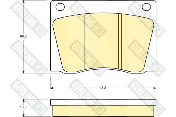 GIRLING 6105311 Тормозные колодки для DAIMLER (Даймлер) GIRLING 6105311 Тормозные колодки для DAIMLER (Даймлер)
