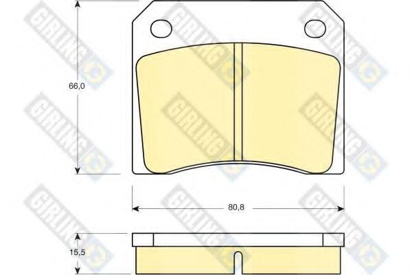 GIRLING 6105571 Тормозные колодки для DAIMLER (Даймлер) GIRLING 6105571 Тормозные колодки для DAIMLER (Даймлер)