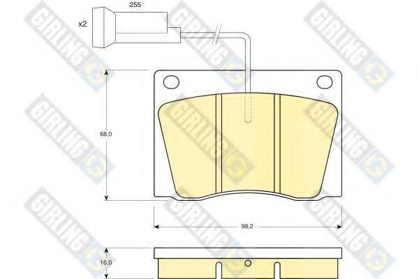GIRLING 6105691 Тормозные колодки для ROVER 2000-3500 (Ровер 2000-3500) GIRLING 6105691 Тормозные колодки для ROVER 2000-3500 (Ровер 2000-3500)