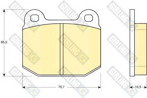 GIRLING 6106112 Тормозные колодки для OPEL ASCONA B (Опель Асcона б) GIRLING 6106112 Тормозные колодки для OPEL ASCONA B (Опель Асcона б)