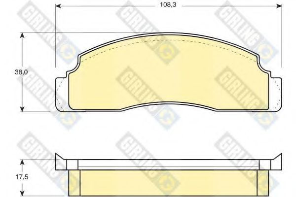 GIRLING 6106243 Тормозные колодки для FORD FIESTA (Форд Фиэста) GIRLING 6106243 Тормозные колодки для FORD FIESTA (Форд Фиэста)