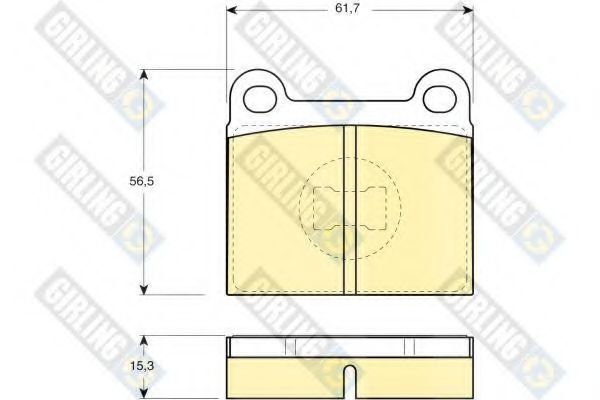 GIRLING 6106482 Тормозные колодки для VOLKSWAGEN DASHER (Фольксваген Дашэр) GIRLING 6106482 Тормозные колодки для VOLKSWAGEN DASHER (Фольксваген Дашэр)