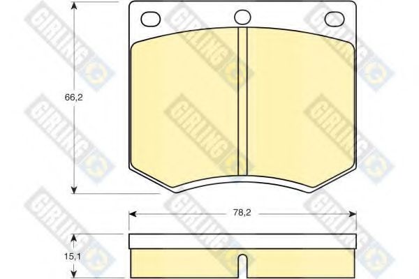 GIRLING 6106601 Тормозные колодки для FORD GRANADA (Форд Гранада) GIRLING 6106601 Тормозные колодки для FORD GRANADA (Форд Гранада)