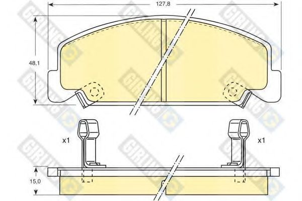 GIRLING 6107649 Тормозные колодки для HONDA ACCORD II (Хонда Аccорд 2) GIRLING 6107649 Тормозные колодки для HONDA ACCORD II (Хонда Аccорд 2)