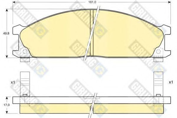 GIRLING 6107669 Тормозные колодки для NISSAN PICKUP III (Ниссан Пиcкуп 3) GIRLING 6107669 Тормозные колодки для NISSAN PICKUP III (Ниссан Пиcкуп 3)