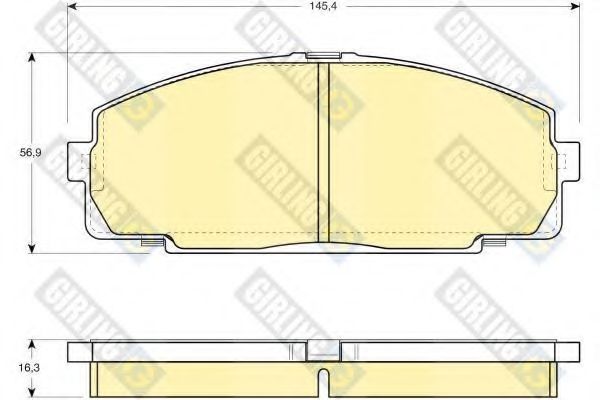 GIRLING 6107709 Тормозные колодки для FOTON (Фотон) GIRLING 6107709 Тормозные колодки для FOTON (Фотон)