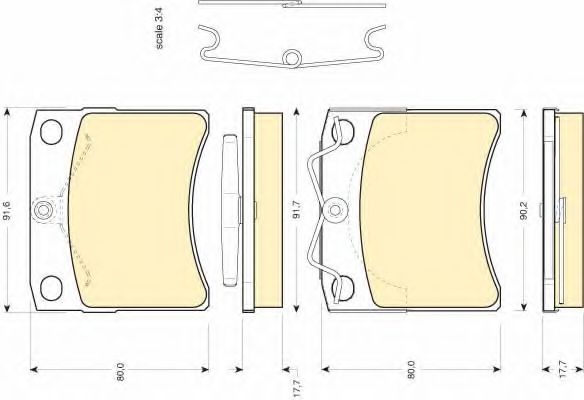 GIRLING 6107911 Тормозные колодки для VOLKSWAGEN (Фольксваген) GIRLING 6107911 Тормозные колодки для VOLKSWAGEN (Фольксваген)
