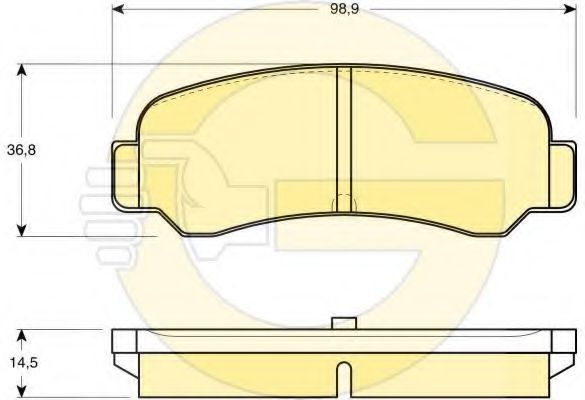 GIRLING 6109469 Тормозные колодки для TOYOTA COROLLA SPRINTER (Тойота/тоета Cоролла спринтэр) GIRLING 6109469 Тормозные колодки для TOYOTA COROLLA SPRINTER (Тойота/тоета Cоролла спринтэр)