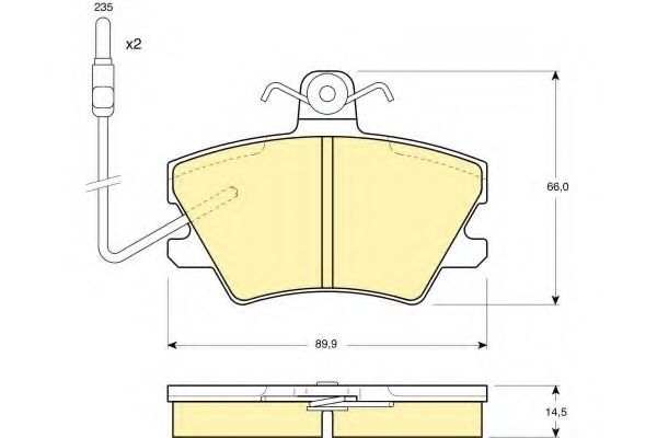 GIRLING 6109681 Тормозные колодки для RENAULT SUPER 5 (Рено Супэр 5) GIRLING 6109681 Тормозные колодки для RENAULT SUPER 5 (Рено Супэр 5)