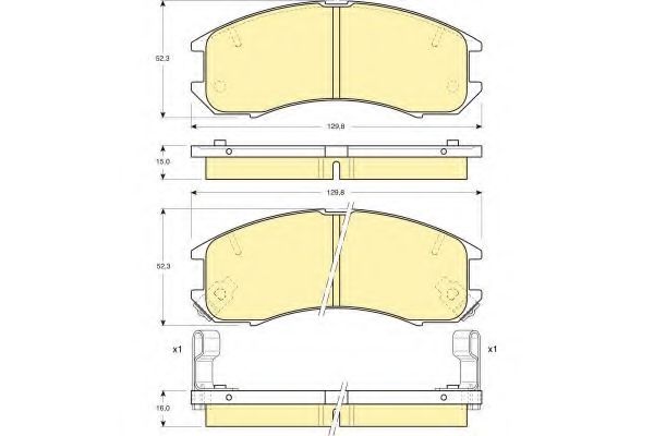 GIRLING 6109819 Тормозные колодки для MAZDA 626 III (Мазда 626 3) GIRLING 6109819 Тормозные колодки для MAZDA 626 III (Мазда 626 3)