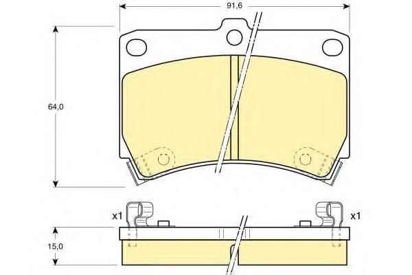 GIRLING 6110249 Тормозные колодки для MAZDA FAMILIA V (Мазда Фамилиа v) GIRLING 6110249 Тормозные колодки для MAZDA FAMILIA V (Мазда Фамилиа v)