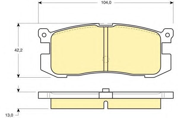 GIRLING 6110259 Тормозные колодки для MAZDA 626 III (Мазда 626 3) GIRLING 6110259 Тормозные колодки для MAZDA 626 III (Мазда 626 3)
