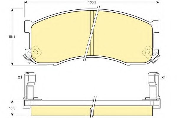 GIRLING 6110379 Тормозные колодки для MAZDA 626 III (Мазда 626 3) GIRLING 6110379 Тормозные колодки для MAZDA 626 III (Мазда 626 3)