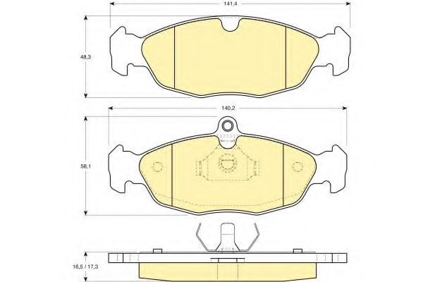 GIRLING 6110402 Тормозные колодки для DAEWOO LANOS / SENS (Дэу Ланос / сэнс) GIRLING 6110402 Тормозные колодки для DAEWOO LANOS / SENS (Дэу Ланос / сэнс)