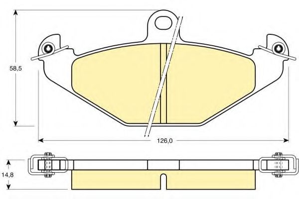 GIRLING 6110419 Тормозные колодки для RENAULT SAFRANE (Рено Сафранэ) GIRLING 6110419 Тормозные колодки для RENAULT SAFRANE (Рено Сафранэ)