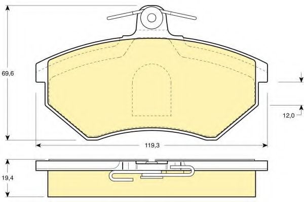 GIRLING 6110441 Тормозные колодки для AUDI 90 (Ауди 90) GIRLING 6110441 Тормозные колодки для AUDI 90 (Ауди 90)