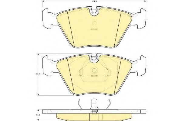 GIRLING 6110642 Тормозные колодки для JAGUAR VANDEN PLAS (Ягуар Vандэн плас) GIRLING 6110642 Тормозные колодки для JAGUAR VANDEN PLAS (Ягуар Vандэн плас)