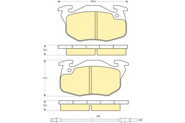 GIRLING 6110793 Тормозные колодки для RENAULT SUPER 5 (Рено Супэр 5) GIRLING 6110793 Тормозные колодки для RENAULT SUPER 5 (Рено Супэр 5)