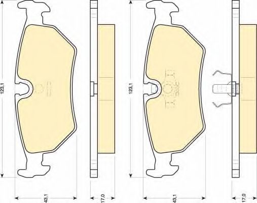 GIRLING 6111092 Тормозные колодки для JAGUAR VANDEN PLAS (Ягуар Vандэн плас) GIRLING 6111092 Тормозные колодки для JAGUAR VANDEN PLAS (Ягуар Vандэн плас)