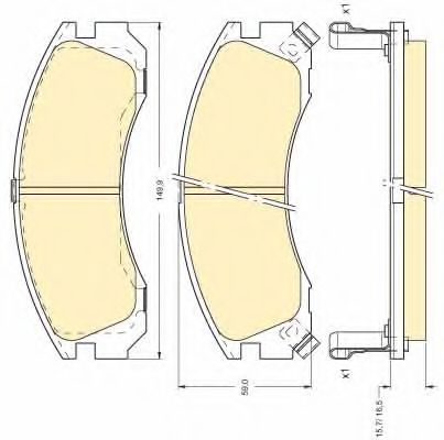 GIRLING 6111269 Тормозные колодки для MITSUBISHI COLT/RODEO (Митсубиши/митсубиси Cолт/родэо) GIRLING 6111269 Тормозные колодки для MITSUBISHI COLT/RODEO (Митсубиши/митсубиси Cолт/родэо)