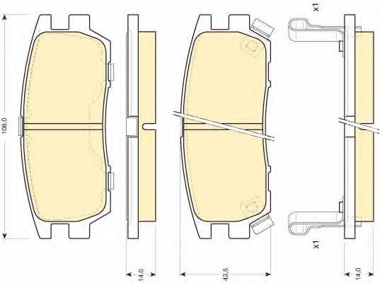 GIRLING 6111279 Тормозные колодки для MITSUBISHI CHALLENGER (Митсубиши/митсубиси Чаллэнгэр) GIRLING 6111279 Тормозные колодки для MITSUBISHI CHALLENGER (Митсубиши/митсубиси Чаллэнгэр)