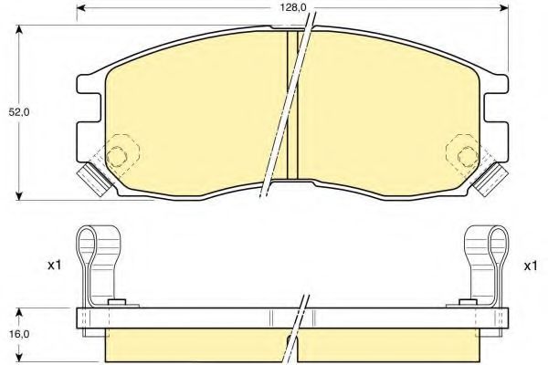 GIRLING 6111289 Тормозные колодки для MITSUBISHI ETERNA IV (Митсубиши/митсубиси Этэрна иv) GIRLING 6111289 Тормозные колодки для MITSUBISHI ETERNA IV (Митсубиши/митсубиси Этэрна иv)