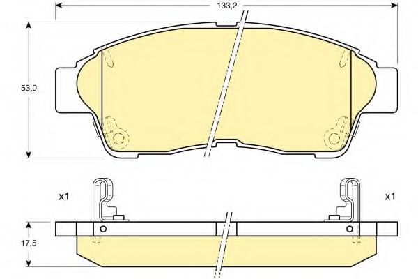 GIRLING 6111439 Тормозные колодки для TOYOTA CALDINA (Тойота/тоета Cалдина) GIRLING 6111439 Тормозные колодки для TOYOTA CALDINA (Тойота/тоета Cалдина)
