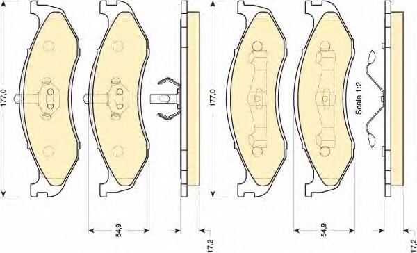 GIRLING 6111535 Тормозные колодки для JEEP CHEROKEE (Джип Чироки) GIRLING 6111535 Тормозные колодки для JEEP CHEROKEE (Джип Чироки)