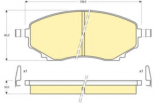 GIRLING 6111779 Тормозные колодки для MAZDA BONGO FREDA (Мазда Бонго фрэда) GIRLING 6111779 Тормозные колодки для MAZDA BONGO FREDA (Мазда Бонго фрэда)