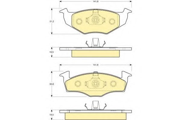 GIRLING 6112182 Тормозные колодки для SEAT TOLEDO (Сеат Толэдо) GIRLING 6112182 Тормозные колодки для SEAT TOLEDO (Сеат Толэдо)