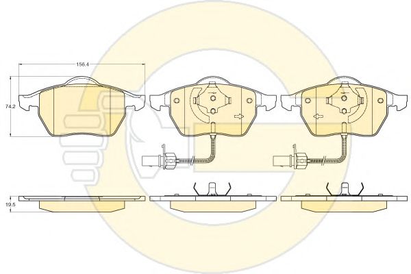 GIRLING 6113072 Тормозные колодки для VOLKSWAGEN (Фольксваген) GIRLING 6113072 Тормозные колодки для VOLKSWAGEN (Фольксваген)