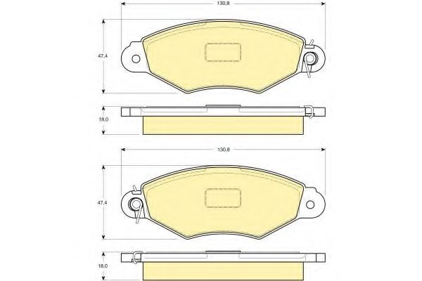 GIRLING 6113213 Тормозные колодки для RENAULT KANGOO / GRAND KANGOO (Рено Кангу / гранд кангу) GIRLING 6113213 Тормозные колодки для RENAULT KANGOO / GRAND KANGOO (Рено Кангу / гранд кангу)