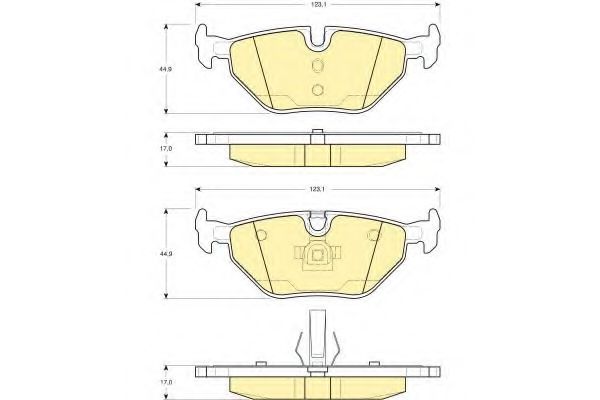 GIRLING 6113442 Тормозные колодки для BMW (Бмв) GIRLING 6113442 Тормозные колодки для BMW (Бмв)