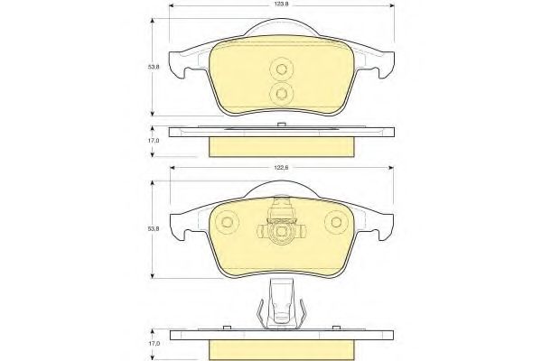 GIRLING 6113892 Тормозные колодки для VOLVO V70 XC (Вольво V70 хс) GIRLING 6113892 Тормозные колодки для VOLVO V70 XC (Вольво V70 хс)
