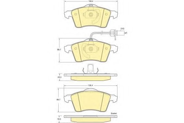 GIRLING 6113912 Тормозные колодки для VOLKSWAGEN (Фольксваген) GIRLING 6113912 Тормозные колодки для VOLKSWAGEN (Фольксваген)