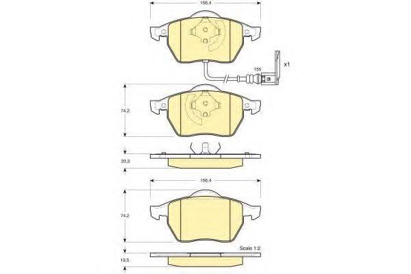 GIRLING 6114032 Тормозные колодки для VOLKSWAGEN (Фольксваген) GIRLING 6114032 Тормозные колодки для VOLKSWAGEN (Фольксваген)